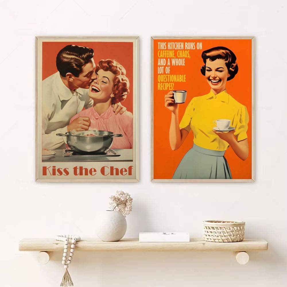 Retro Kitchen Quote Paper Post - Kitchen Baking Quotes 评论和价格