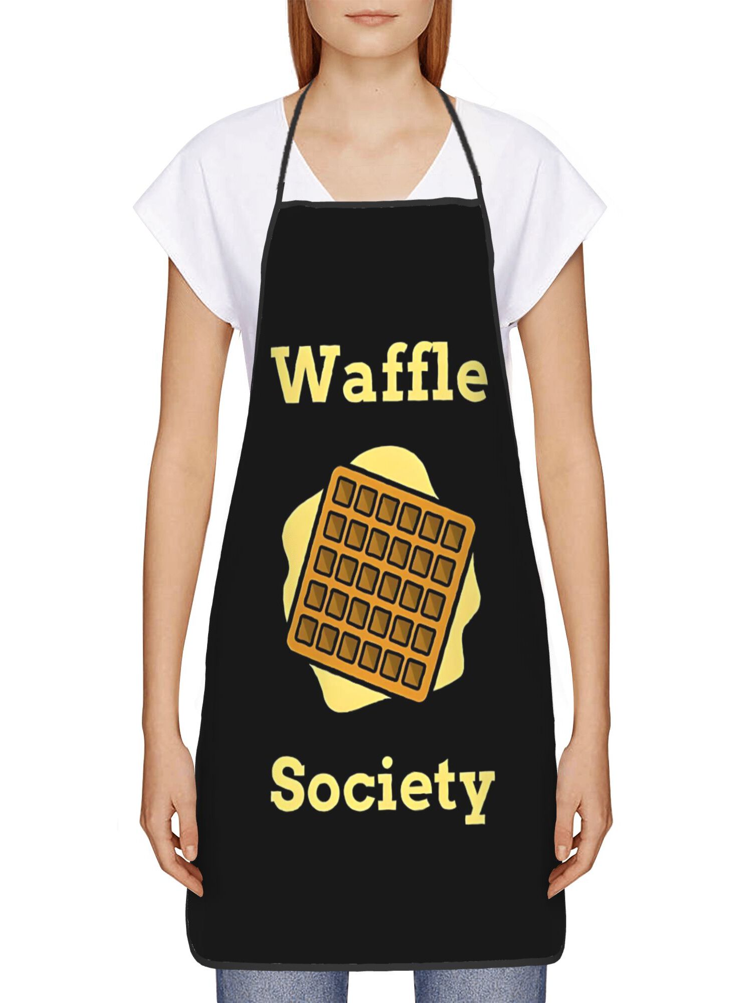 Waffle Society Kitchen Apron - - Kitchen Baking Quotes 评论和价格