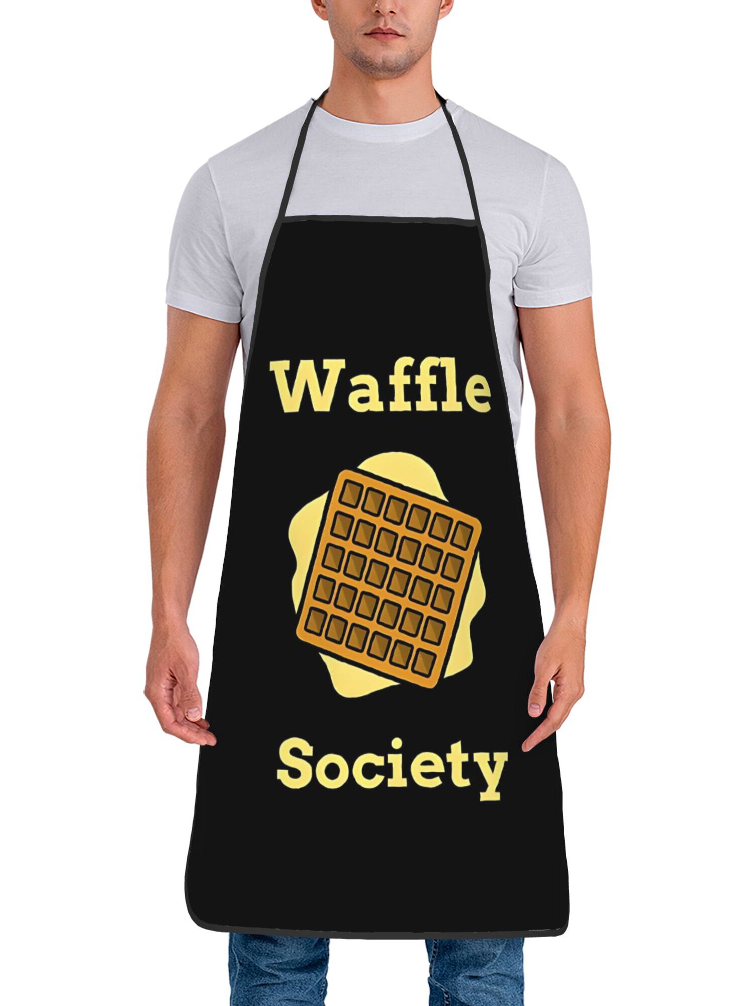 Waffle Society Kitchen Apron - - Kitchen Baking Quotes 评论和价格