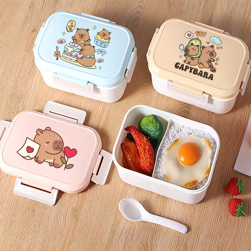 Capybara Bento Lunch Box Carto - Kitchen Baking Gifts 评论和价格