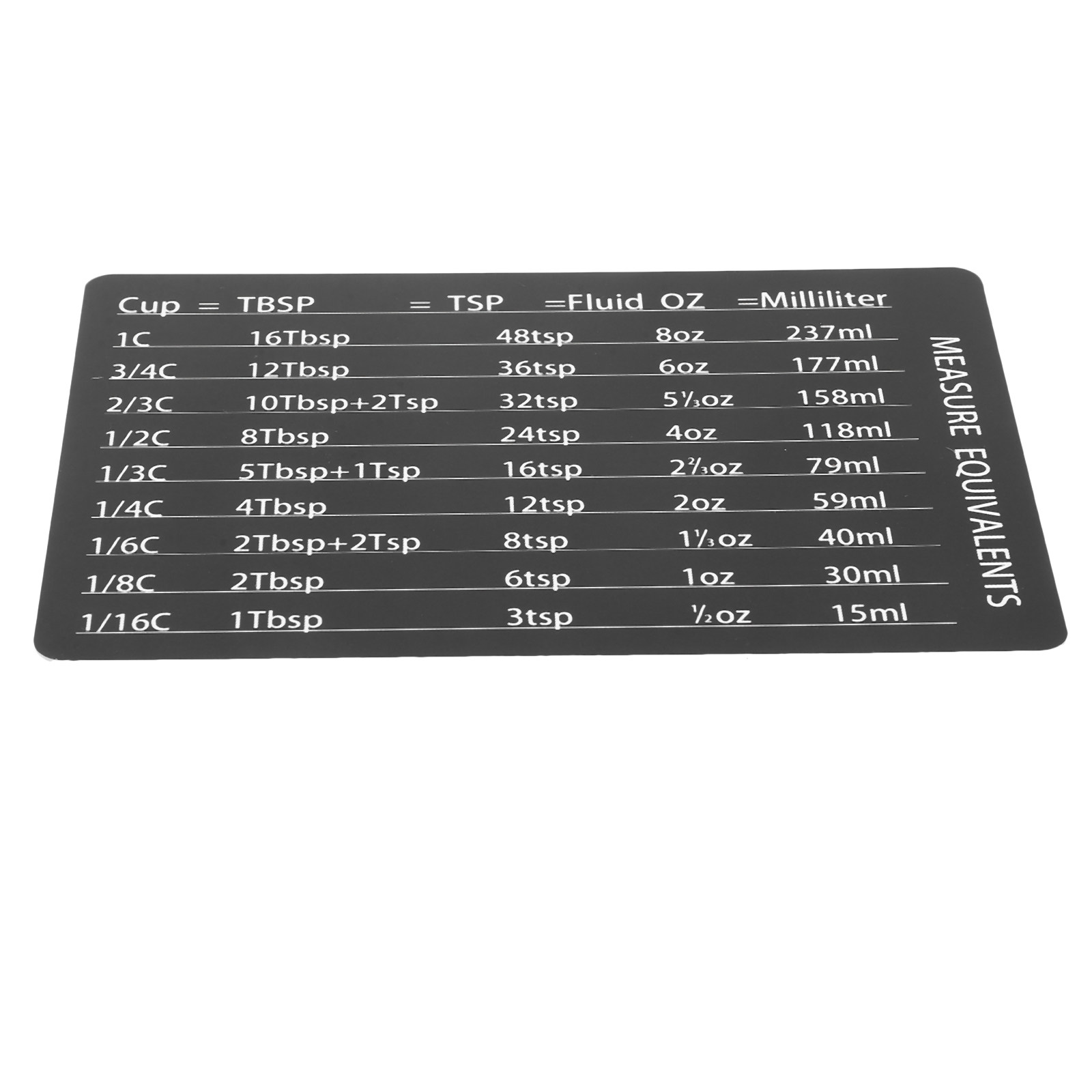Engraved Magnetic Kitchen Conv - Kitchen Baking Conversion Chart 评论和价格