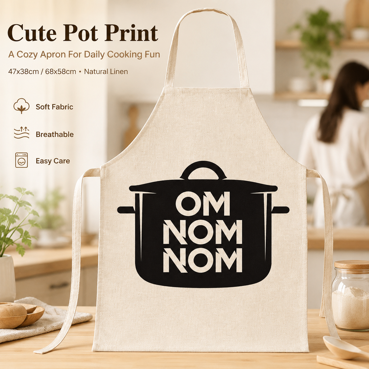 Funny Quote Letter Print Linen - Kitchen Baking Quotes 评论和价格