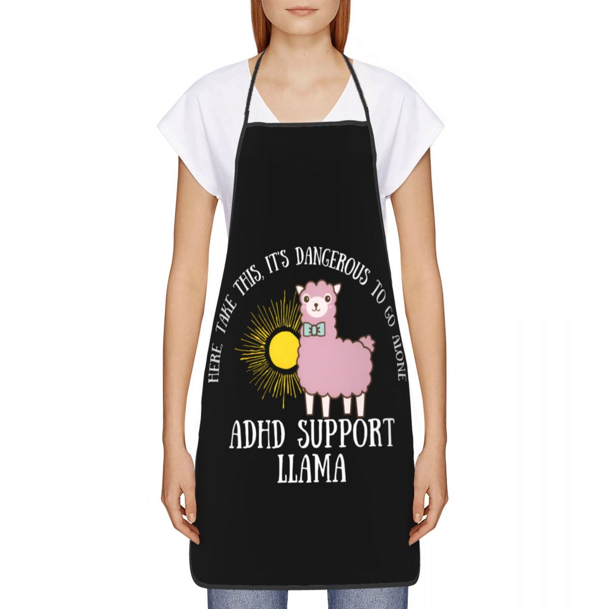Unisex ADHD Support Llama Quot - Kitchen Baking Quotes 评论和价格