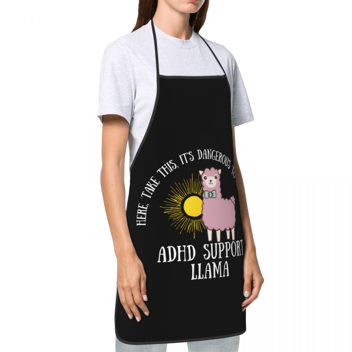 Unisex ADHD Support Llama Quot - Kitchen Baking Quotes 评论和价格
